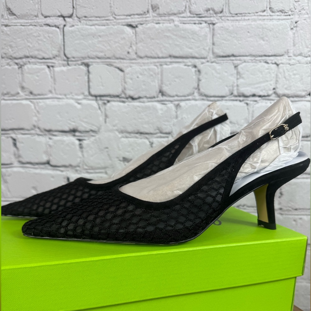 Sam Edelman Bianka Sling in Black Net - Picture 9 of 11